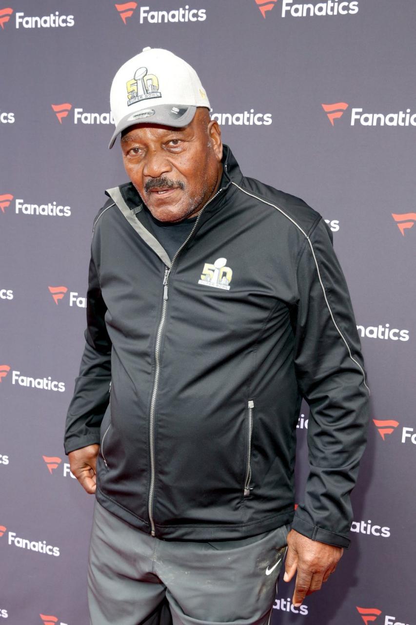 SAN FRANCISCO, CA - FEBRUARY 06: Former NFL player Jim Brown attends Fanatics Super Bowl Party on February 6, 2016 in San Francisco, California. (Photo by Robin Marchant/Getty Images for Fanatics)