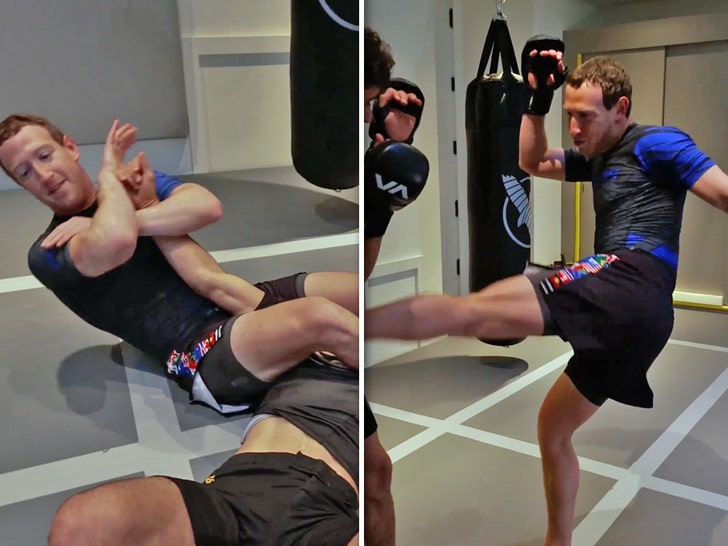 Mark Zuckerberg Training and Fighting Photos