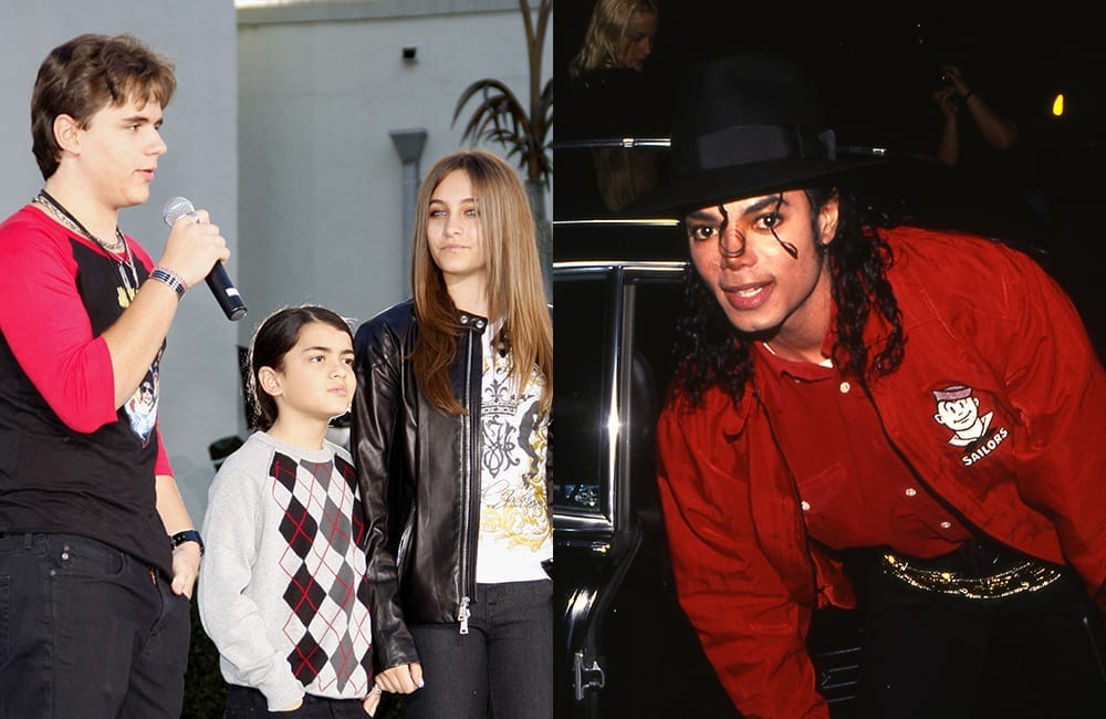 Prince Michael Jackson, Blanket Jackson, and Paris Jackson © Tinseltown | Michael Jackson © Vicki L. Miller / Shutterstock.com