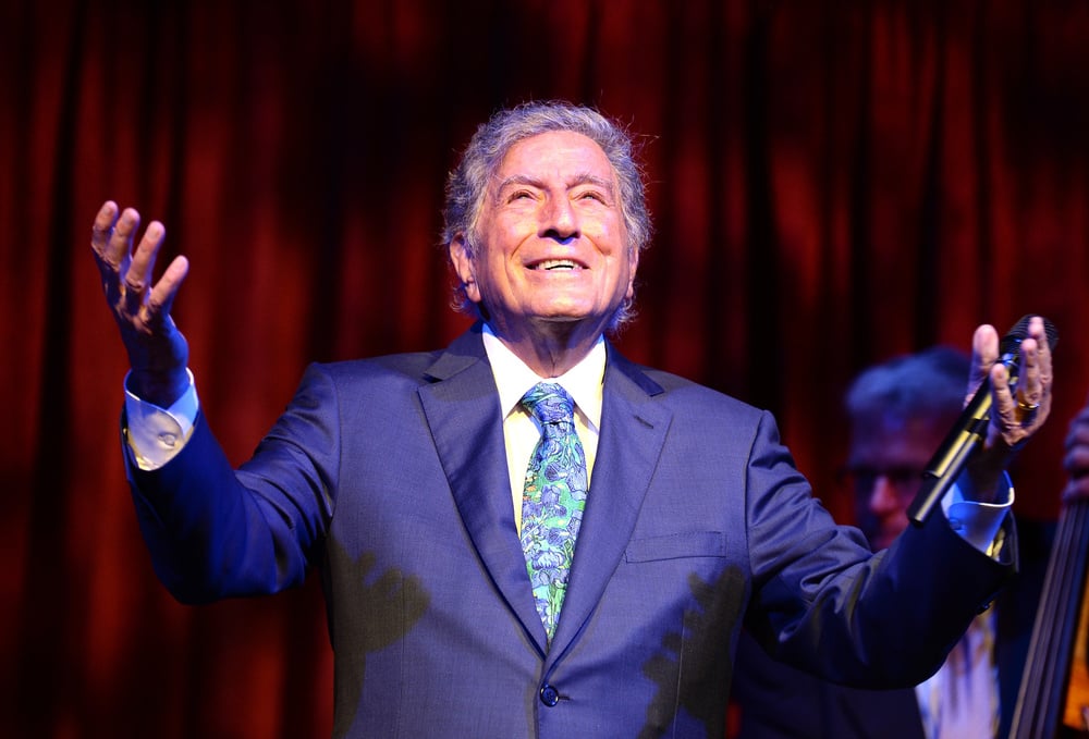 NEW YORK, NY - SEPTEMBER 28: Tony Bennett performs at the 9th Annual Exploring The Arts Gala founded by Tony Bennett and his wife Susan Benedetto at Cipriani 42nd Street on September 28, 2015 in New York City. (Photo by Dave Kotinsky/Getty Images 8th Annual Exploring The Arts Gala)